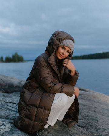 Essi Light Down Coat Coffee