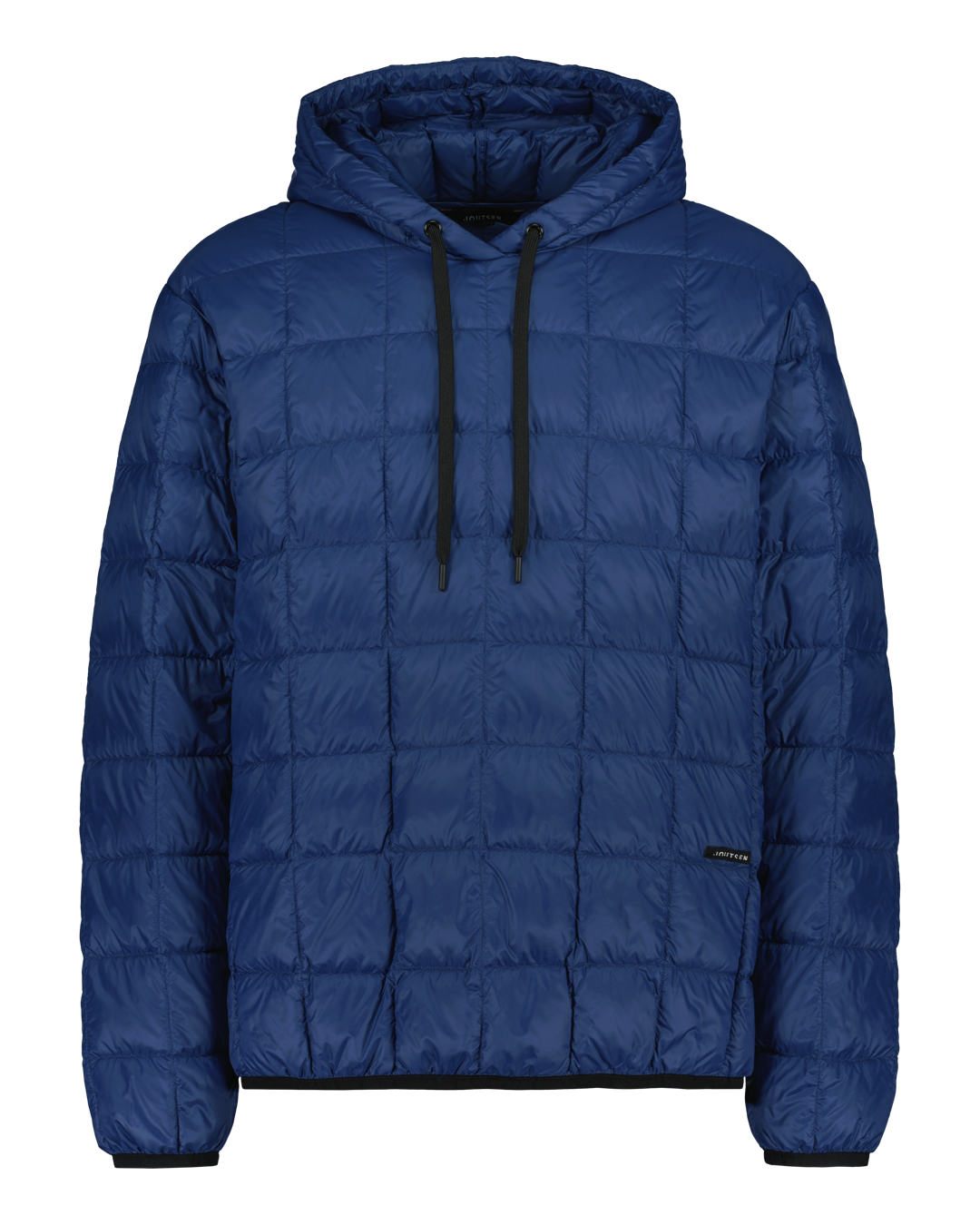 Blue down hoodie