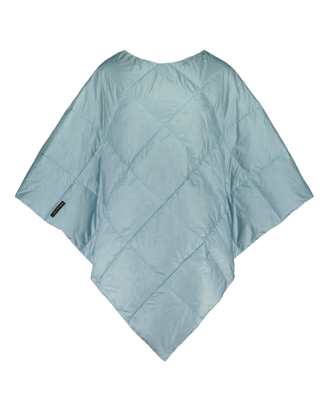 Light blue quilted Otava down poncho